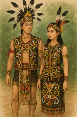 Illustrasi Bujang dan Dayang